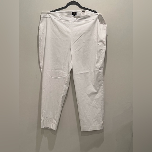 JM Collection white womens ankle pants/size 24W - Picture 1 of 8